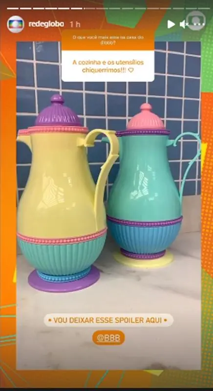 Imagem mostra decoração da Cozinha do BBB21