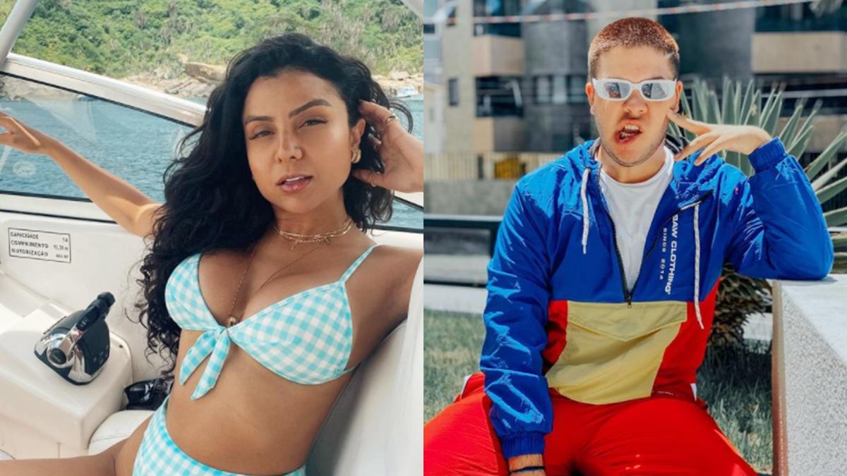 Imagem mostra os influencers Danielle Diz e Álvaro