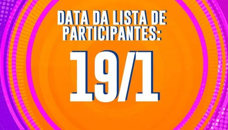 Data para a lista do BBB 21