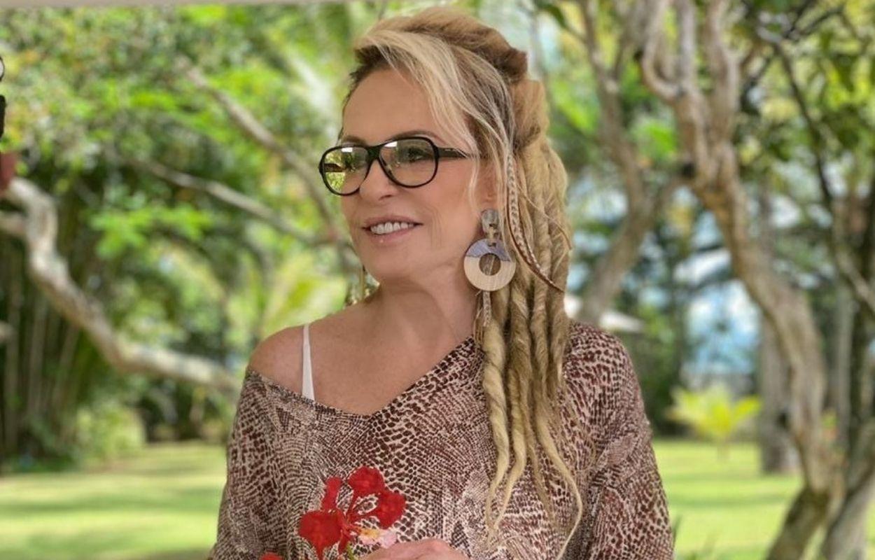 Imagem mostra Ana Maria Braga com dreads