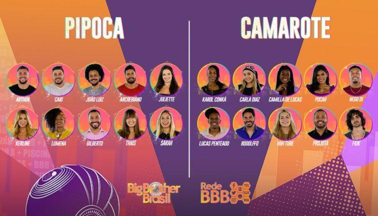 Imagem mostra mosaico com elenco do bbb21 - enquete bbb e quem merece ganhar o bbb 21