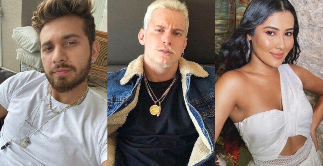 Imagem mostra Gustavo Mioto, PK e Thaynara OG - famosos que negaram entrar no BBB 21