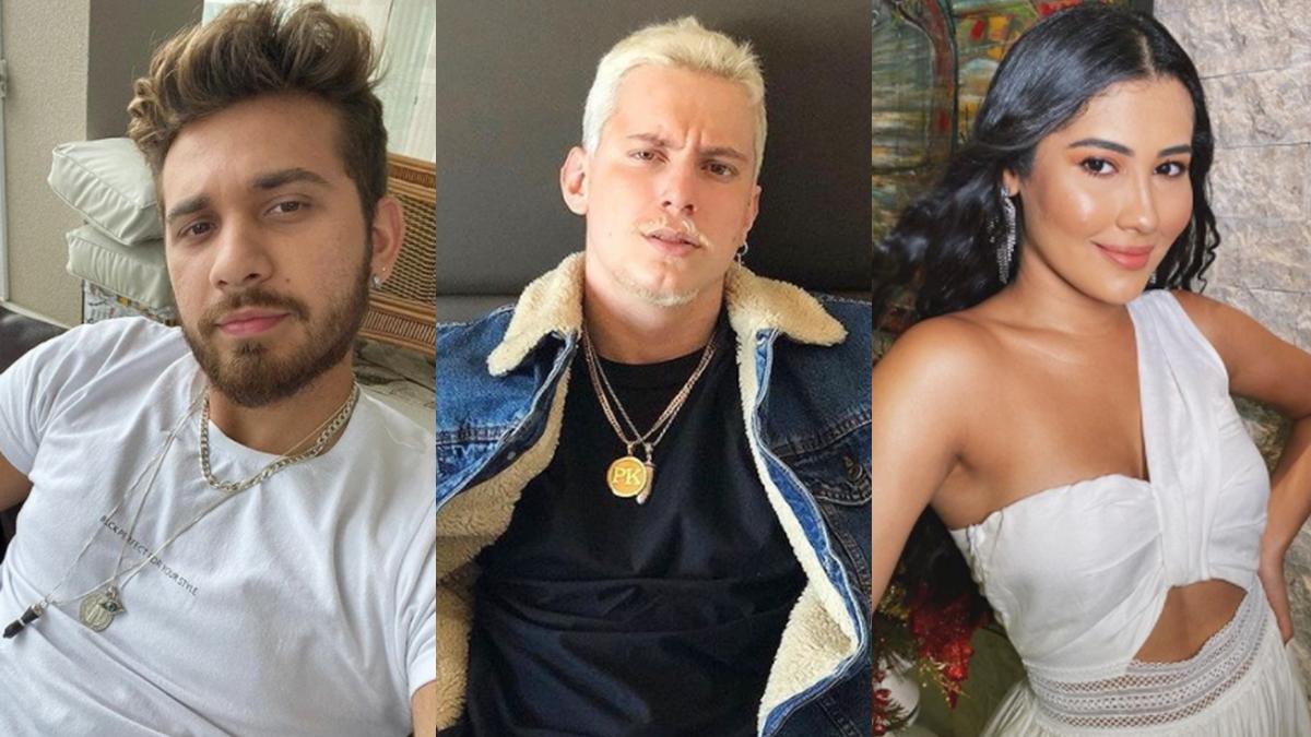 Imagem mostra Gustavo Mioto, PK e Thaynara OG - famosos que negaram entrar no BBB 21