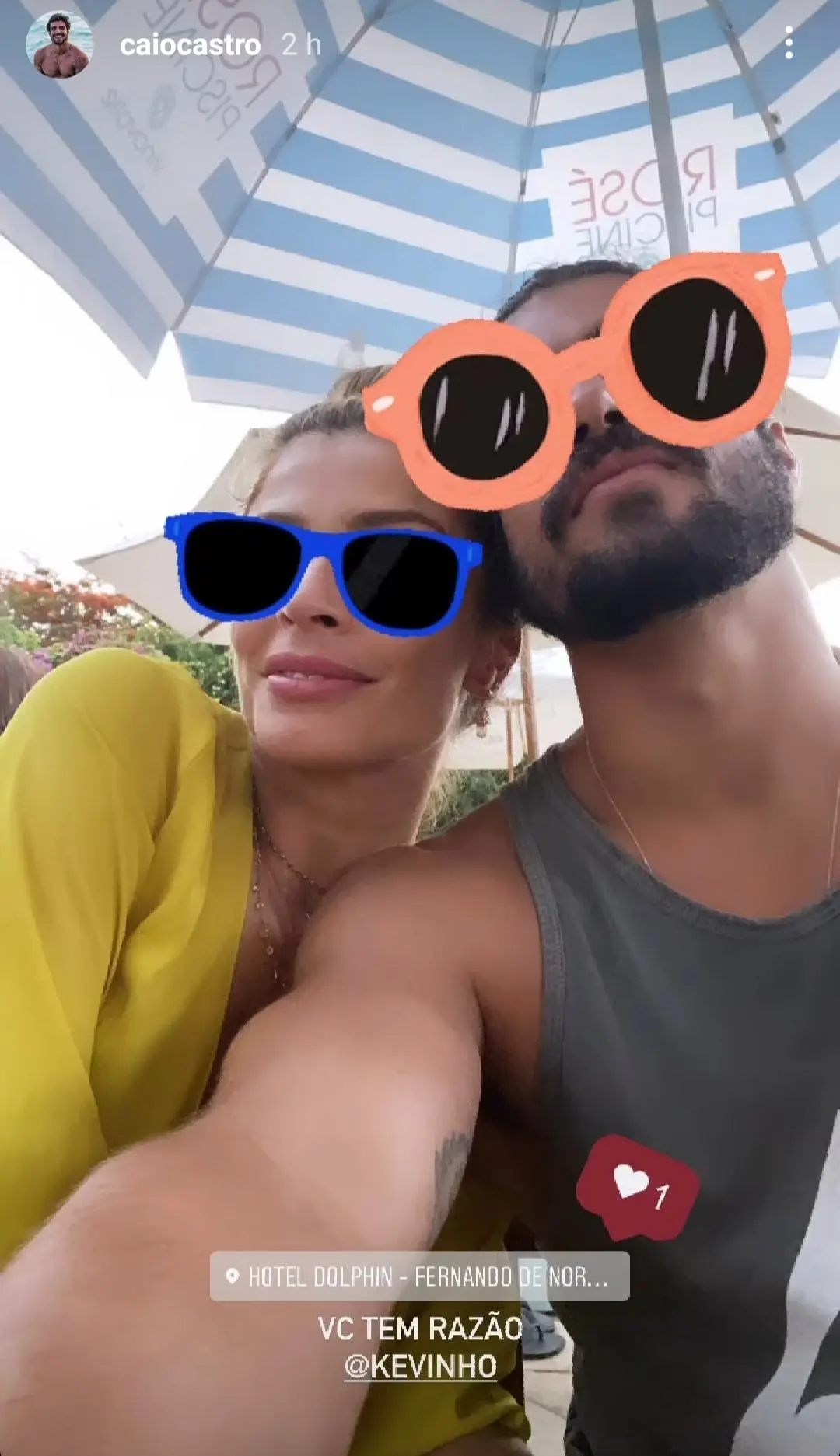 Imagem de Caio Castro e Grazi Massafera em Fernando de Noronha