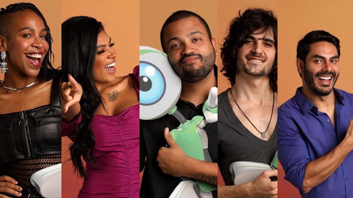 imagem mostra Karol Conká, Pocah, Projota, Fiuk e Rodolffo