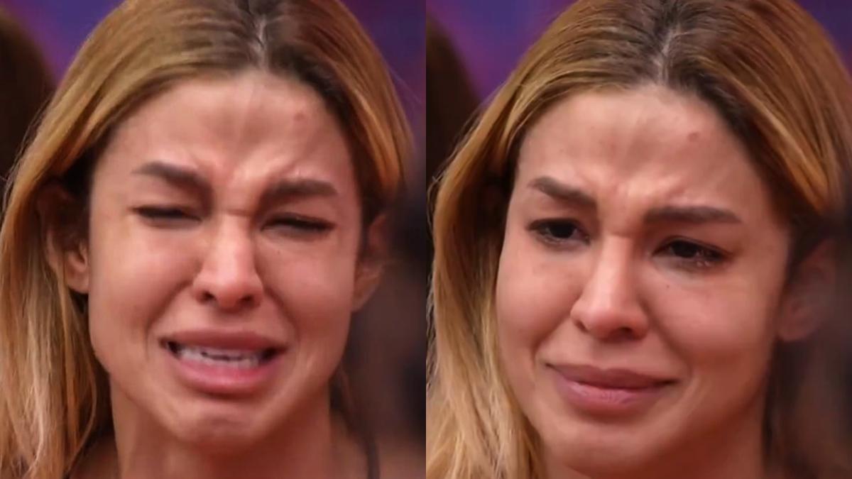 Imagem mostra Kerline do BBB21 chorando