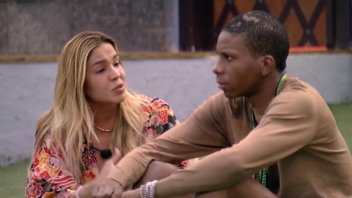 Imagem mostra Kerline e Lucas Penteado no BBB21