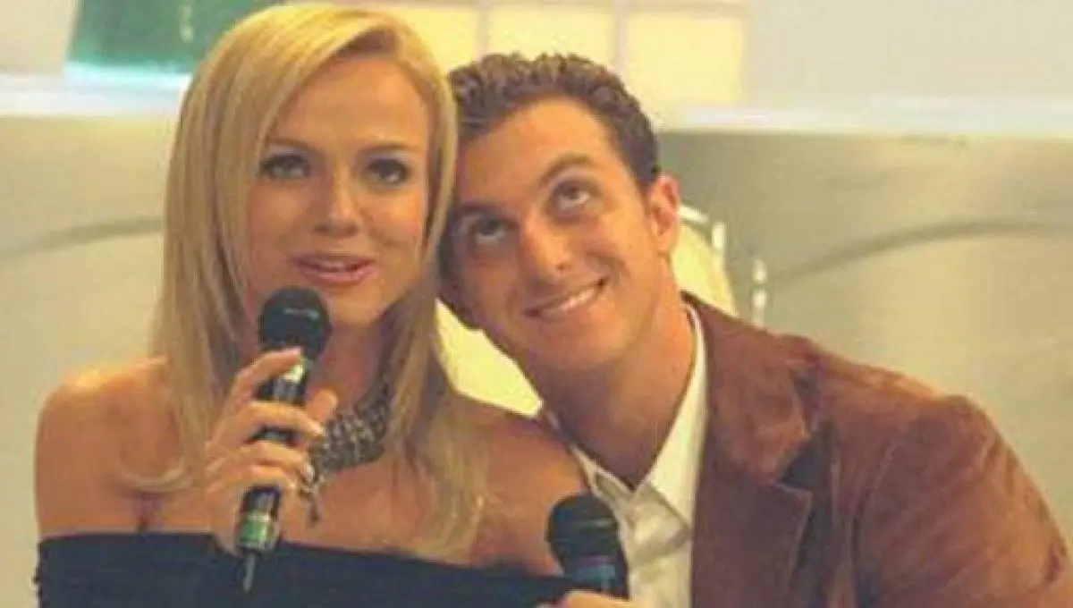 Na imagem Eliana e Luciano Huck