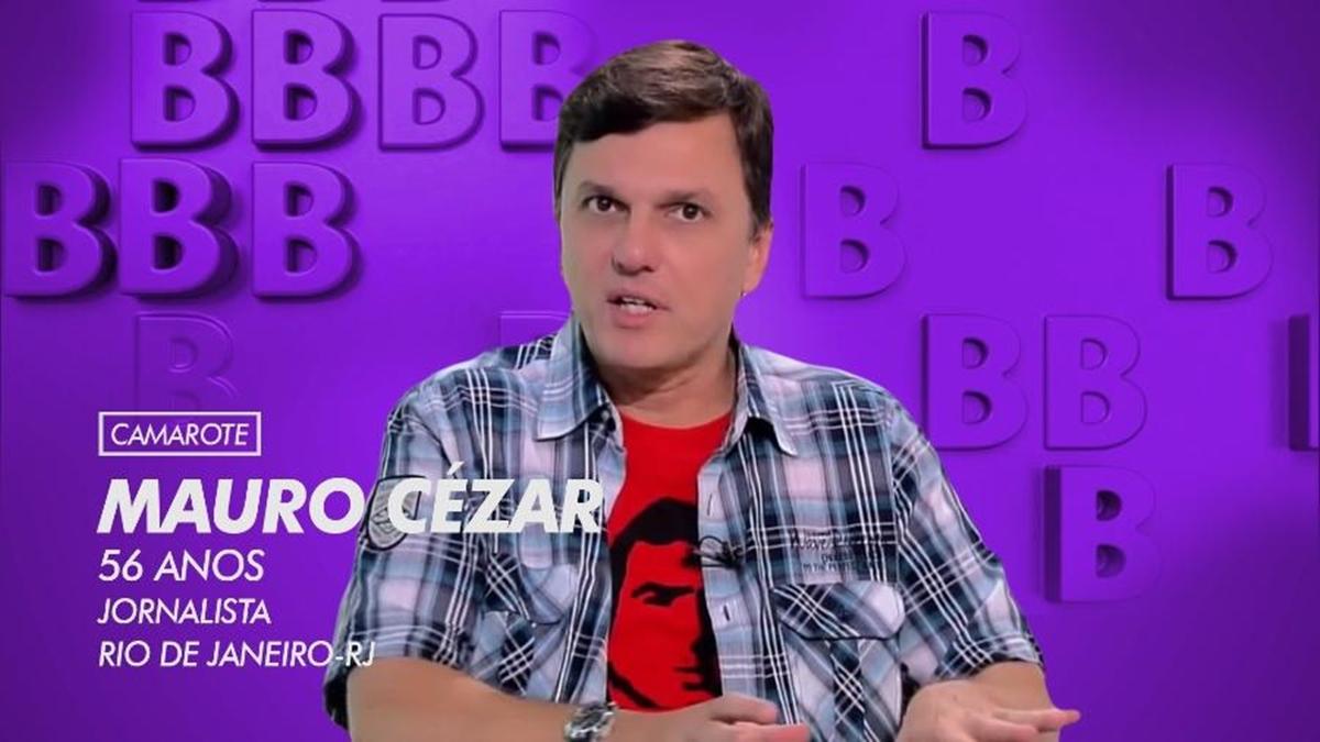 Na imagem o comentarista esportivo Mauro Cezar