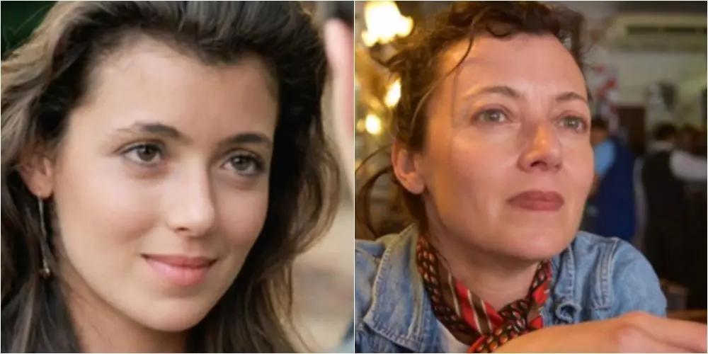 Imagem mostra Mia Sara em antes e depois