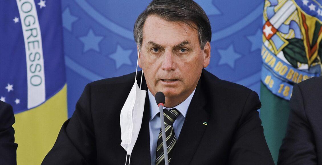 Imagem mostra o Presidente Jair Bolsonaro