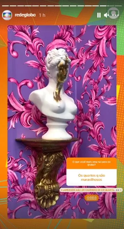 Imagem mostra o Quarto do BBB21