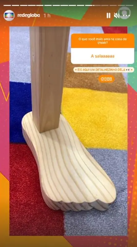 Imagem mostra pedaço da Sala do BBB21