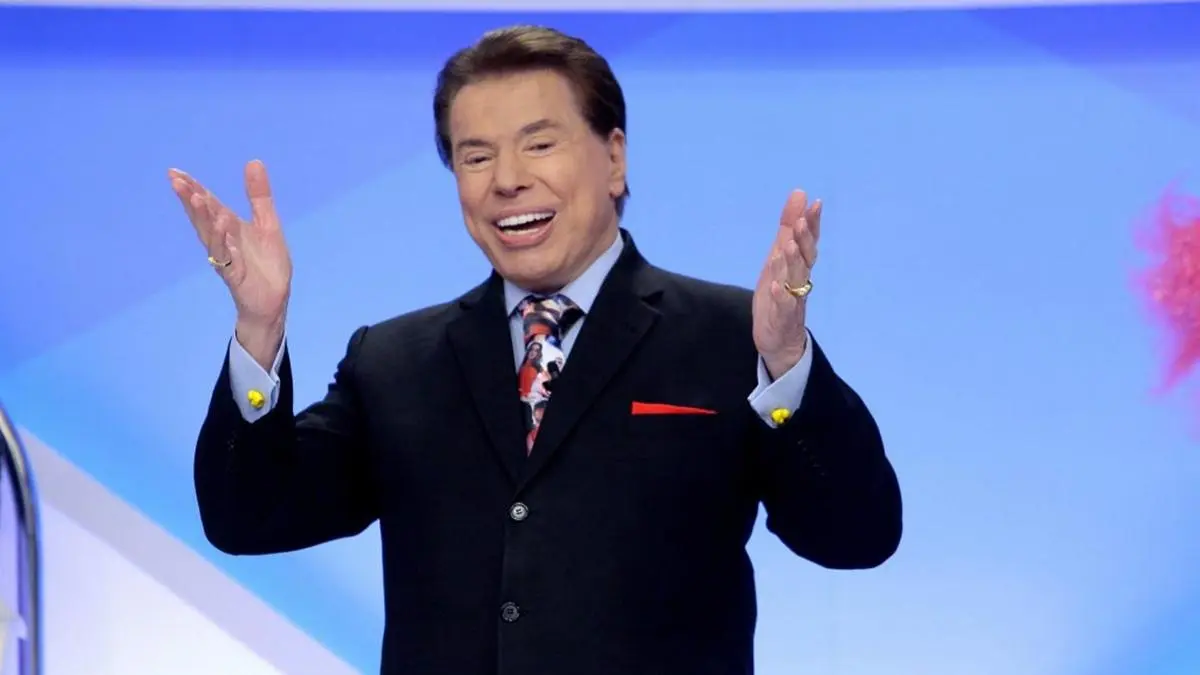 Na imagem o apresentador Silvio Santos