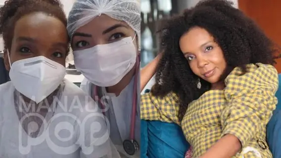 Thelma Assis, do BBB 20, está na linha de frente do combate à Covid-19
