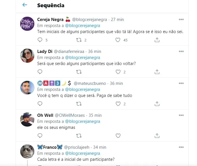 Internautas teorizaram sobre o BBB 21