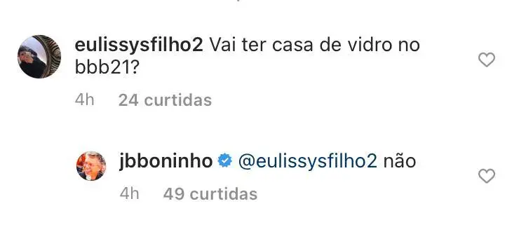 resposta boninho