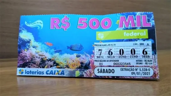 Loteria Federal 5536: aposta do Rio Grande do Sul fatura R$ 500 mil
