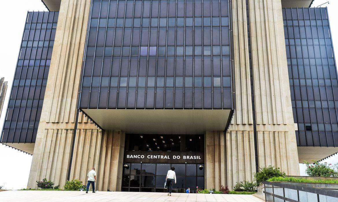 Foto de fachada do Banco Central do Brasil.