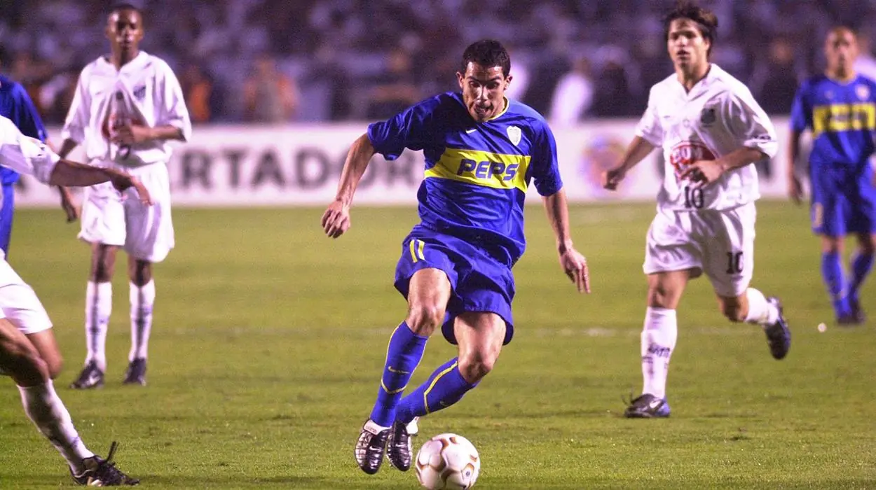 Santos e Boca Juniors na final da Libertadores de 2003