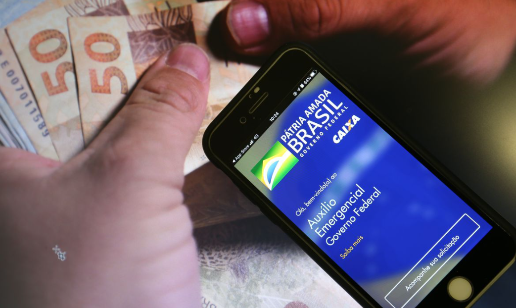 Aplicativo auxílio emergencial do Governo Federal.
