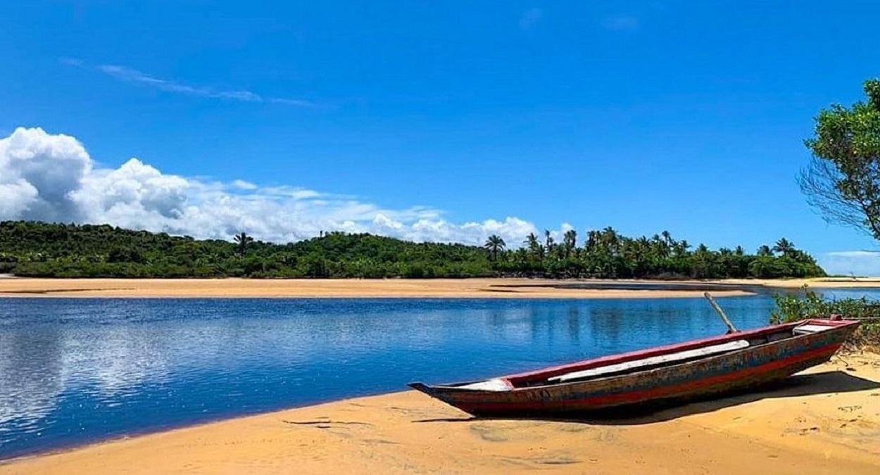 Praia da Caraíva na Bahia