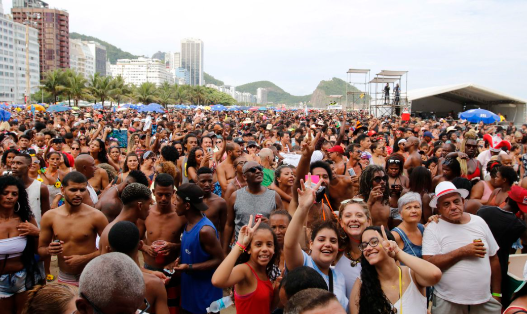 Bloco de carnaval no Rio de Janeiro