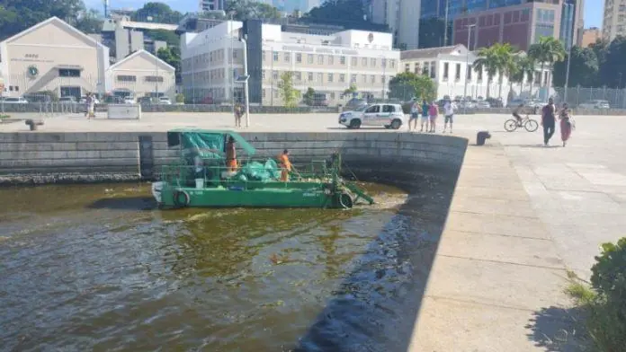 Operação retira uma tonelada de lixo por dia próximo ao Museu do Amanhã