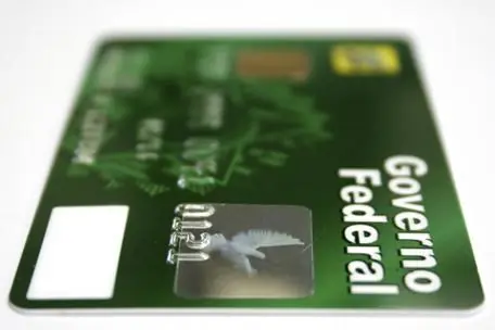 Imagem mostra um Cartão corporativo de Bolsonaro