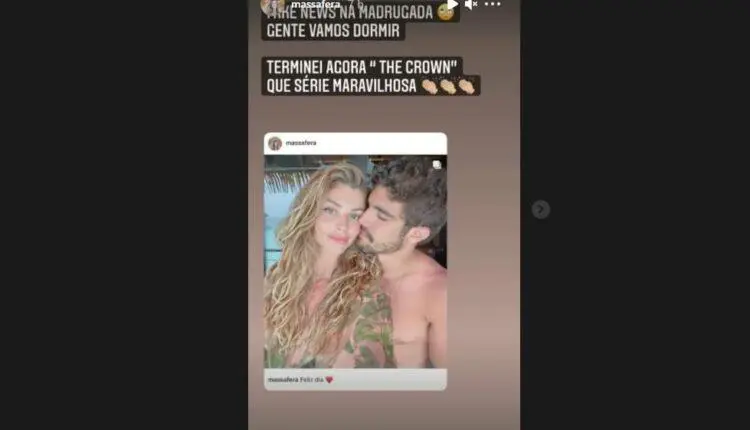 Atriz Grazi Massafera nega que terminou com Caio Castro
