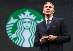 Foto do empresário Howard Schultz em matéria sobre pessoas pobres que ficaram ricas