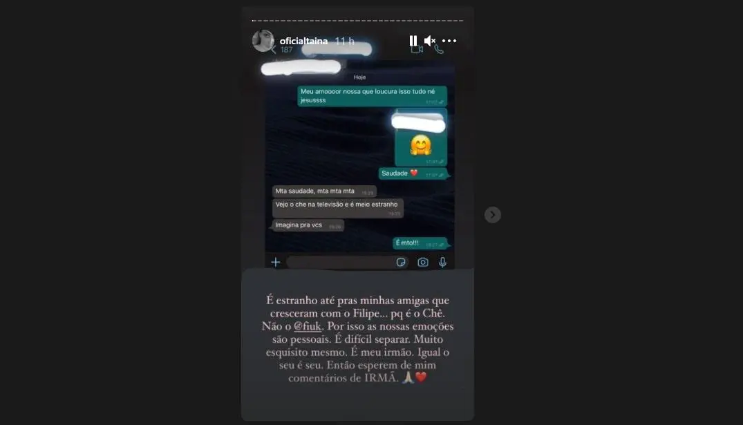 Publicação no Instagram