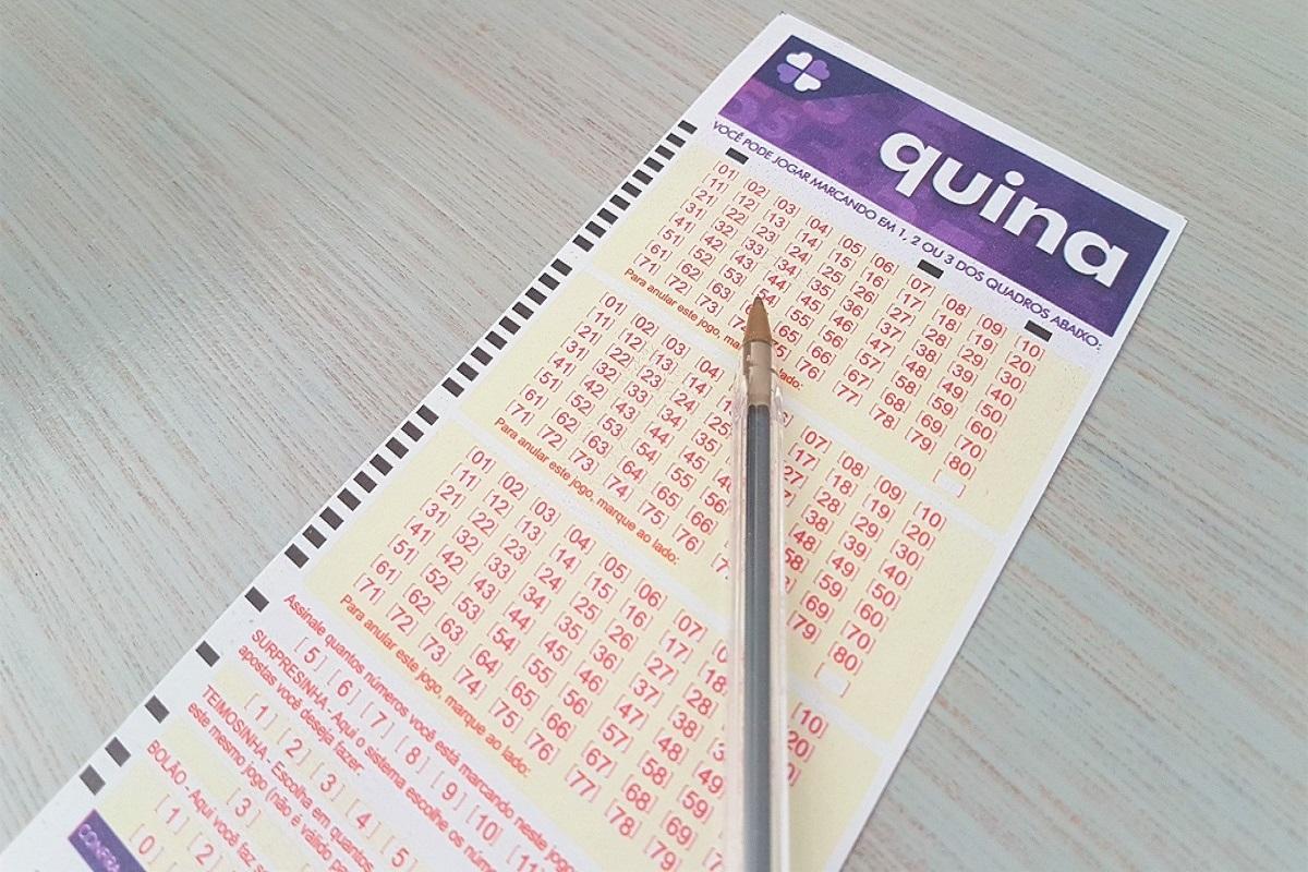 resultado da quina - A imagem mostra um volante da Quina