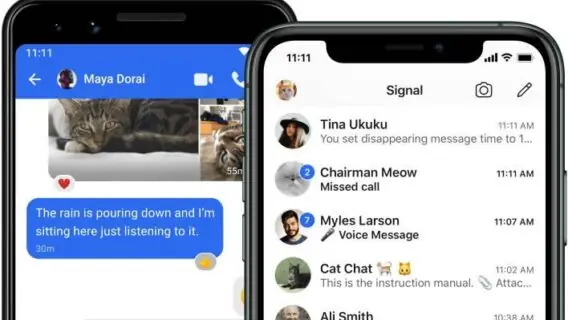 Signal testa transações em criptomoeda dentro do aplicativo