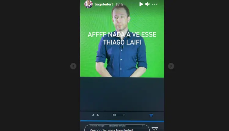 Tiago Leifert no Instagram