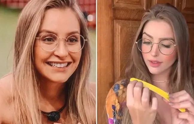 comparação entre sister do BBB21 e ex de arthur