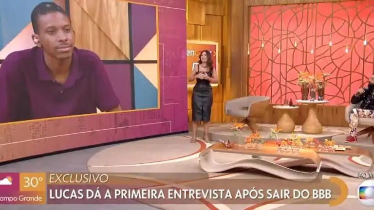 BBB21: Lucas participa do ‘Encontro’ com Fátima e revela torcida por Juliette