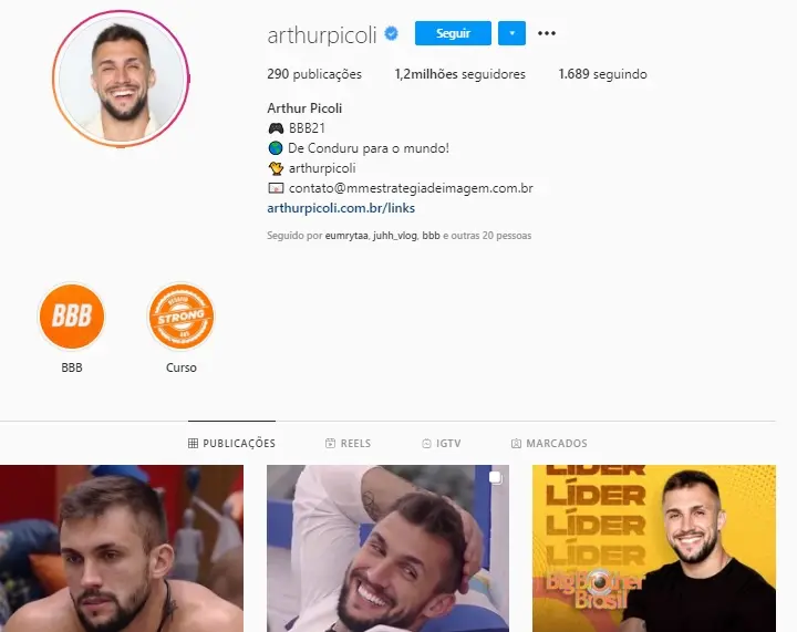 imagem Arthur Picoli do BBB 21