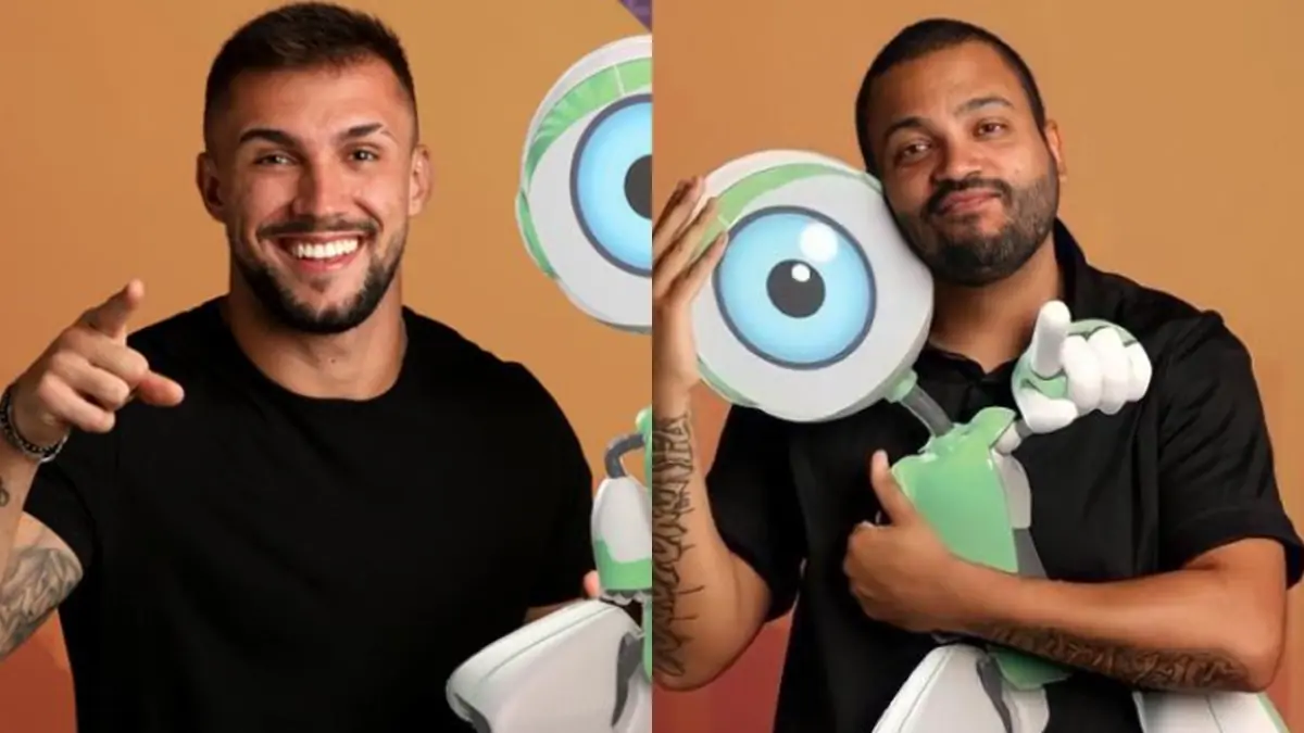 Imagem mostra Arthur e Projota no BBB 21