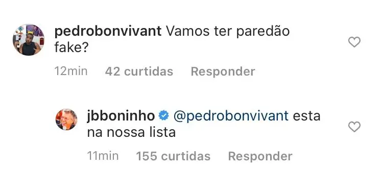 Na imagem Boninho confirma paredão falso no BBB 21