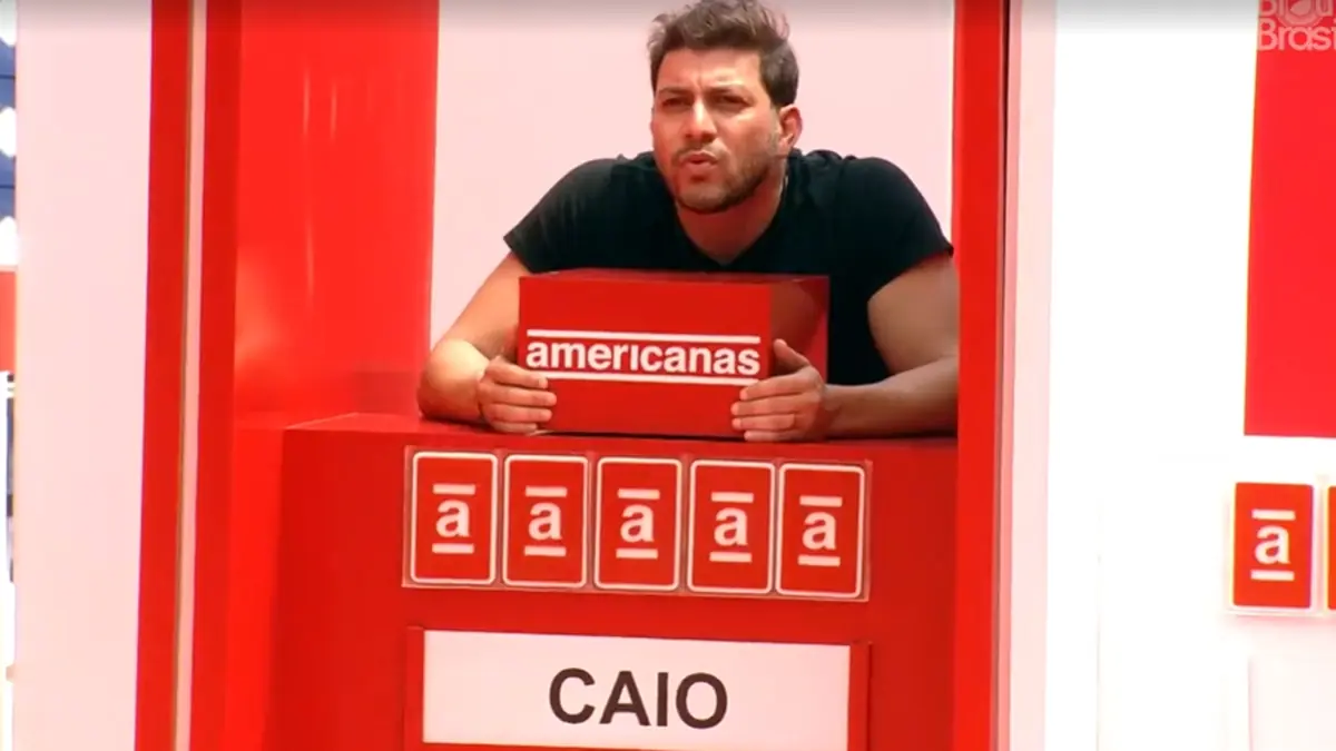 Na imagem, Caio Anjo da semana no BBB 21
