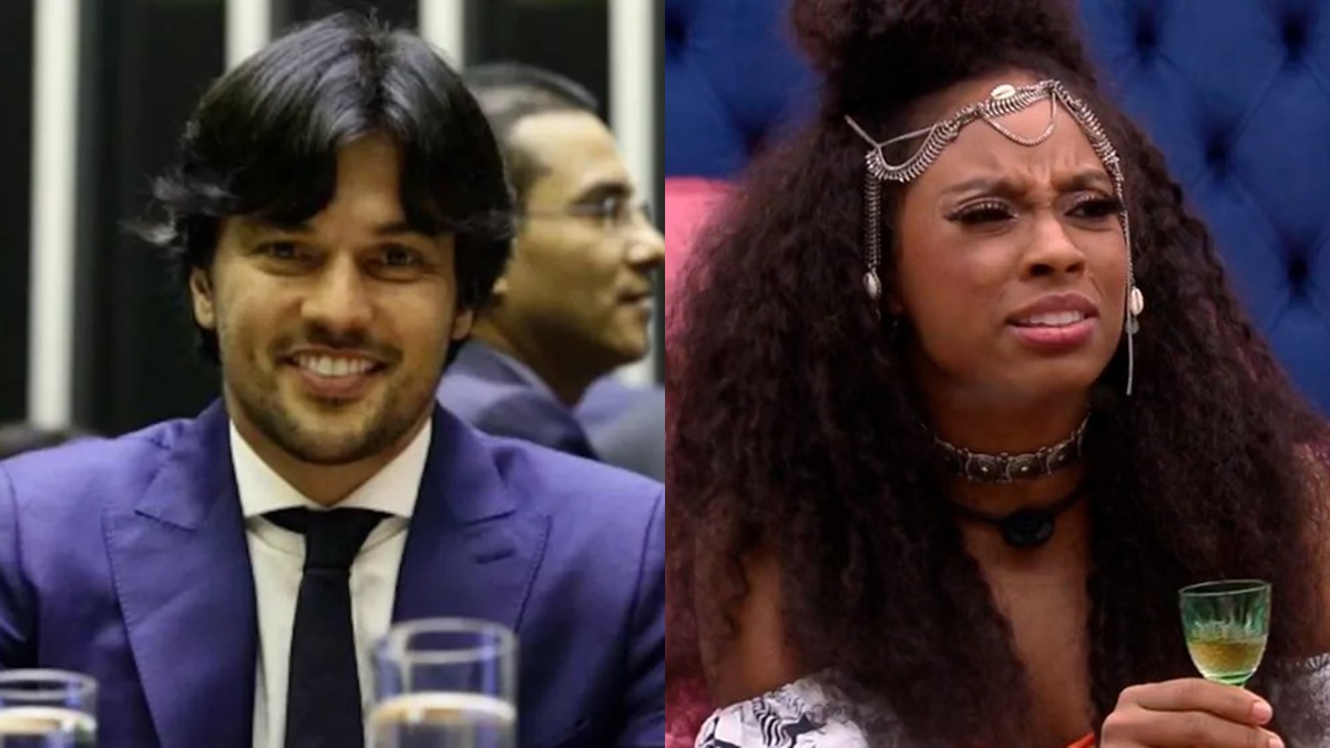 Fábio Faria e Lumena, participante do BBB21