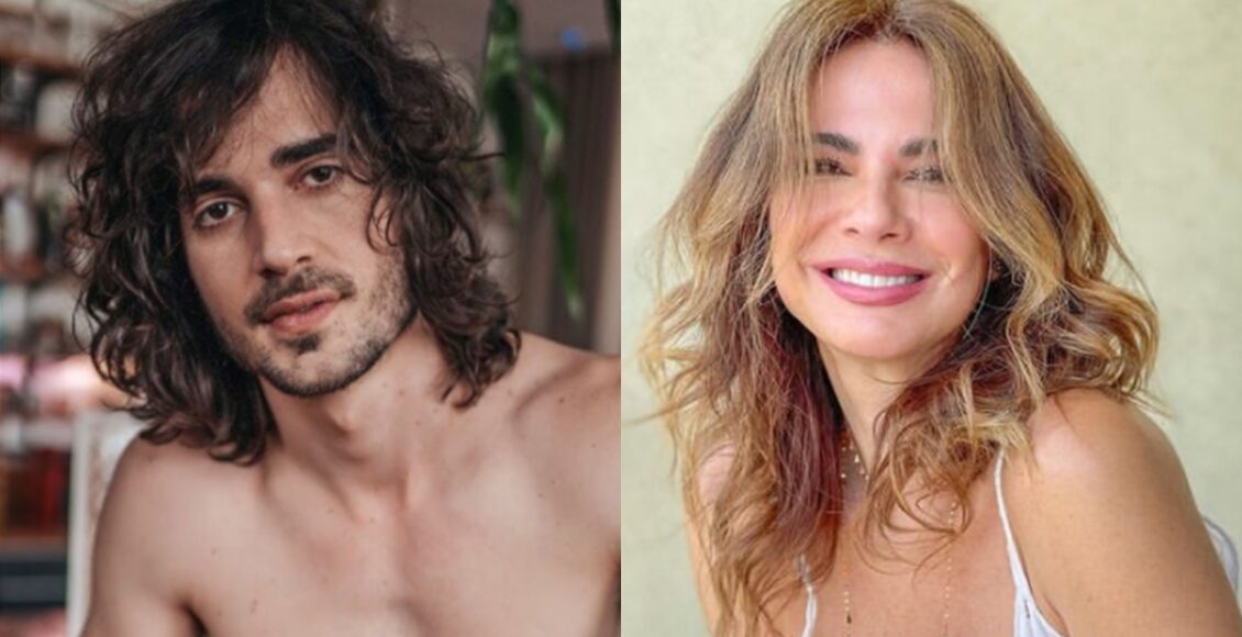 Na imagem Fiuk e Lucina Gimenez