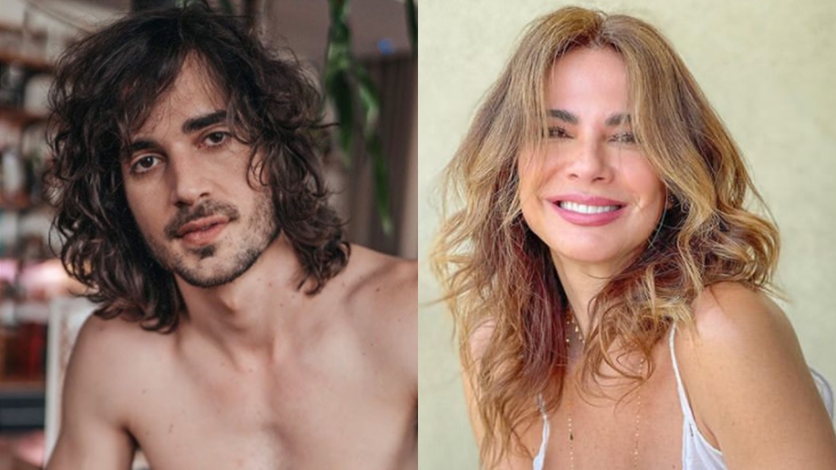 Na imagem Fiuk e Lucina Gimenez