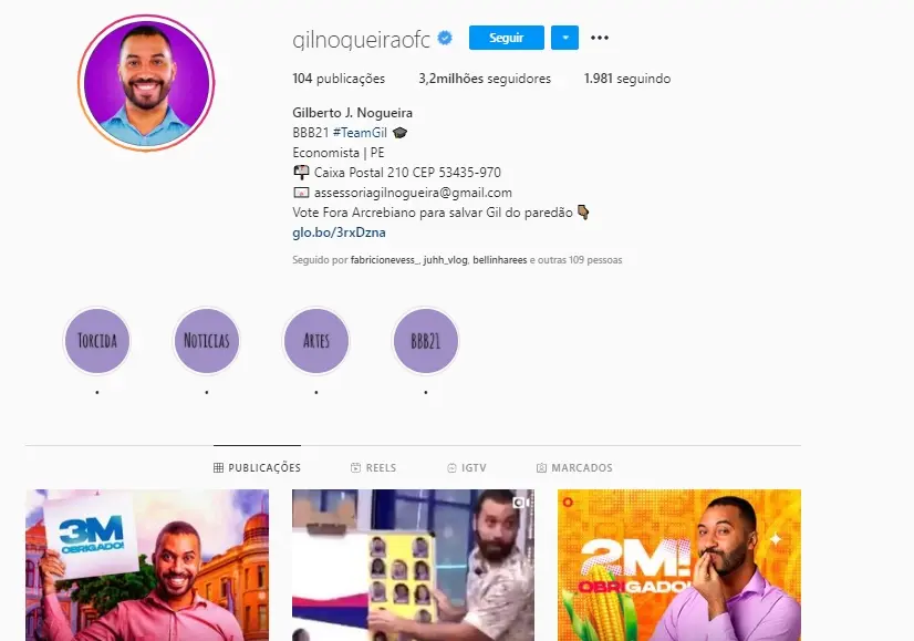 Gilberto do BBB21