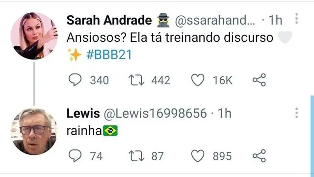Gringo torce para Sarah no BBB1