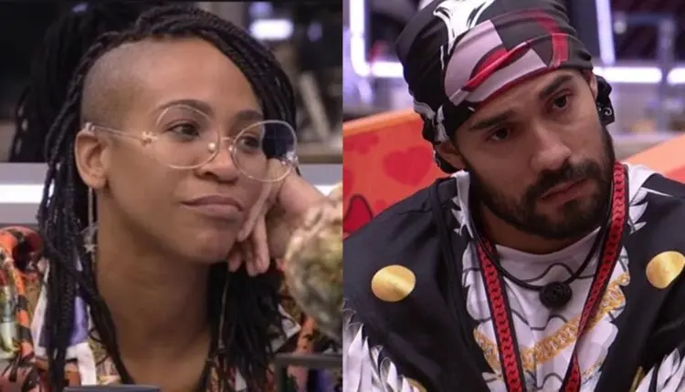 Imagem mostra Karol Conka e Arcrebiano do BBB21