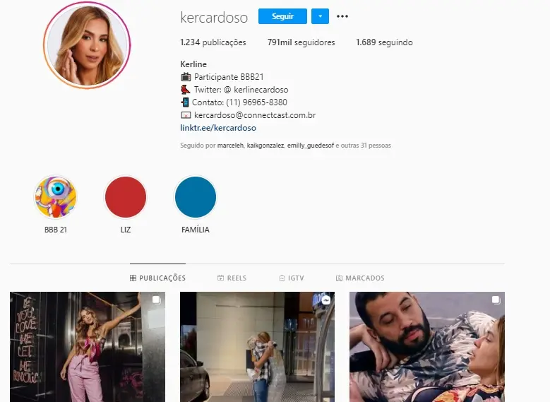 imagem Kerline BBB 21