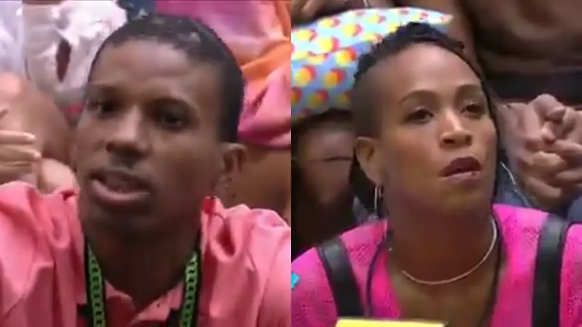 Lucas Penteado e Karol Conká no BBB21