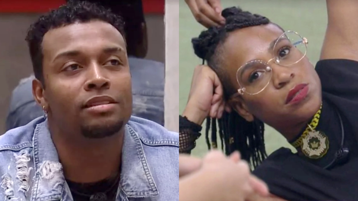Na imagem Nego Di e Karol Conka do BBB 21